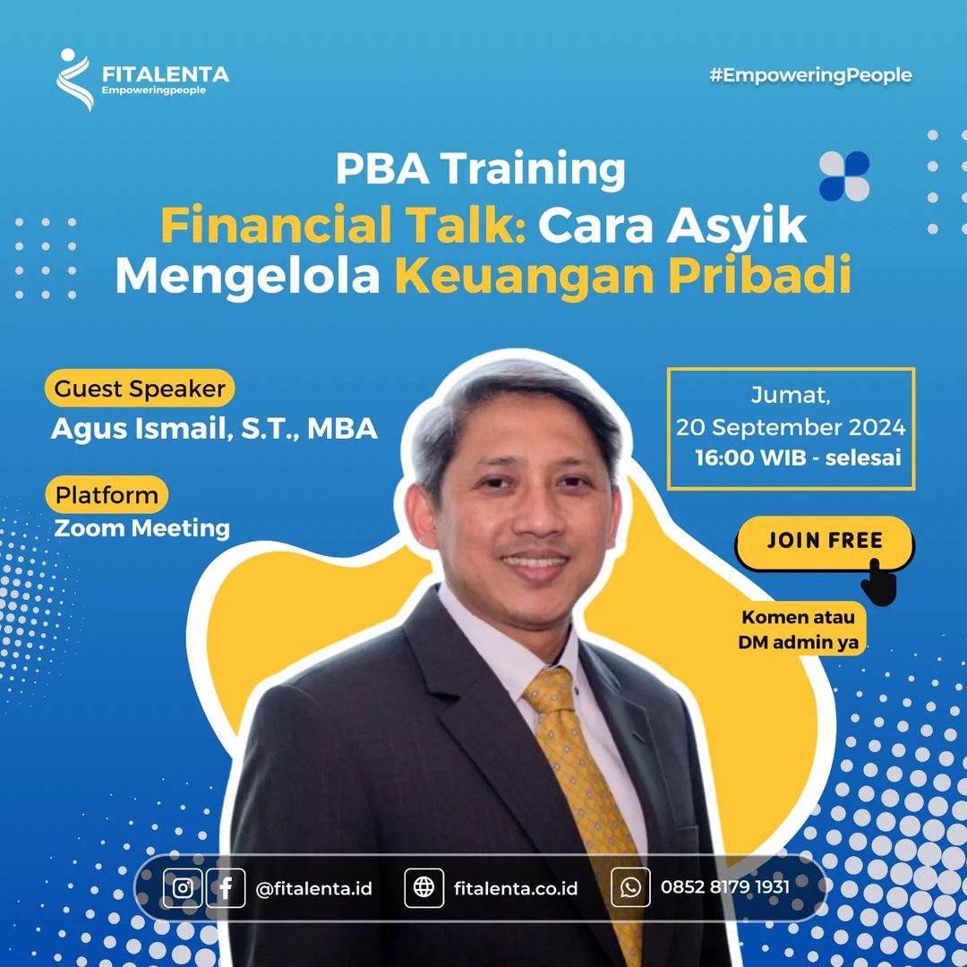 PBA Training: Financial Talk - Cara Asyik Mengelola Keuangan Pribadi